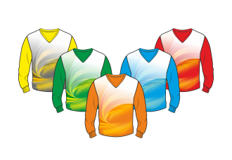 Футболка с длинным рукавом 207 втачной рукав расцветка1